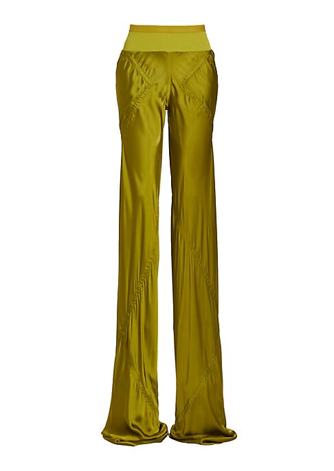 Sleek Cupro Slit Pants