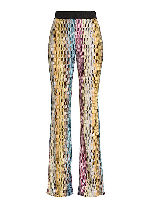 Patterned Knit Trousers