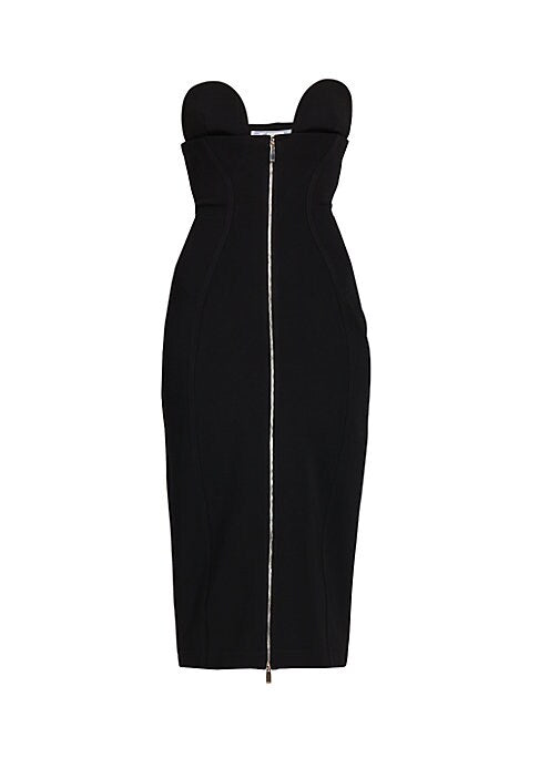 Sculpted Charm Midi Dress