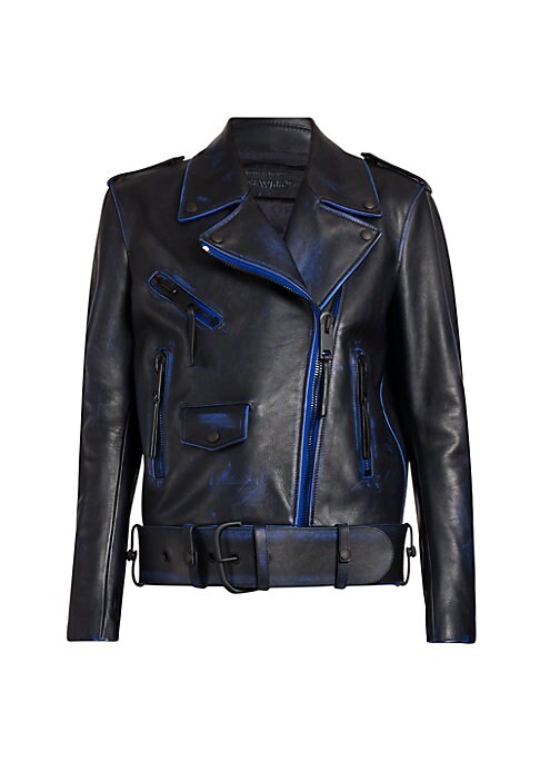 Bold Leather Biker Jacket