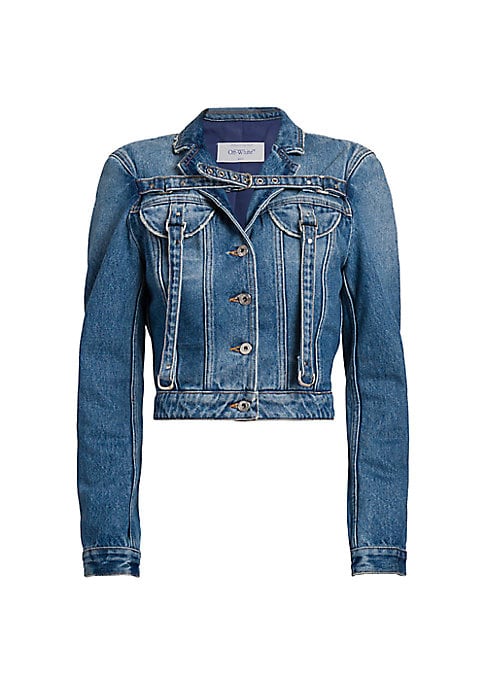 Cropped Utility Denim Jacket