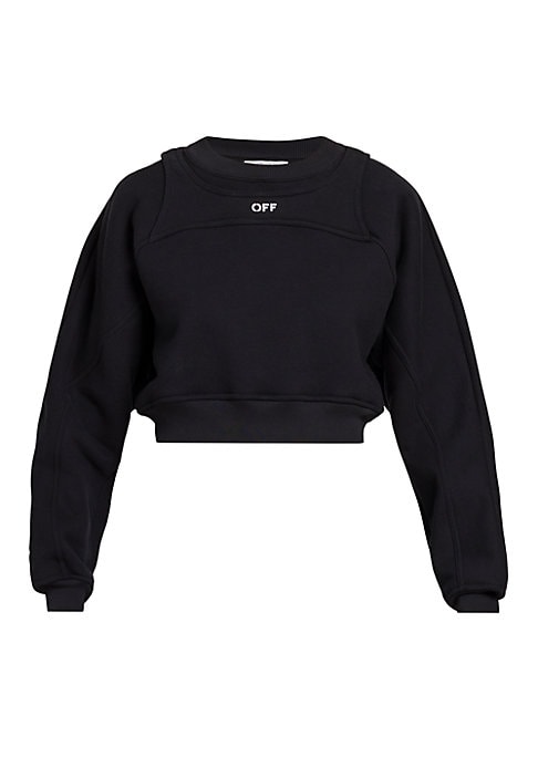 Layered Logo Crewneck Sweatshirt