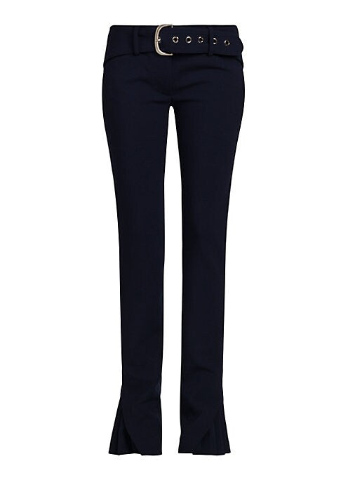 Belted Flare Trousers