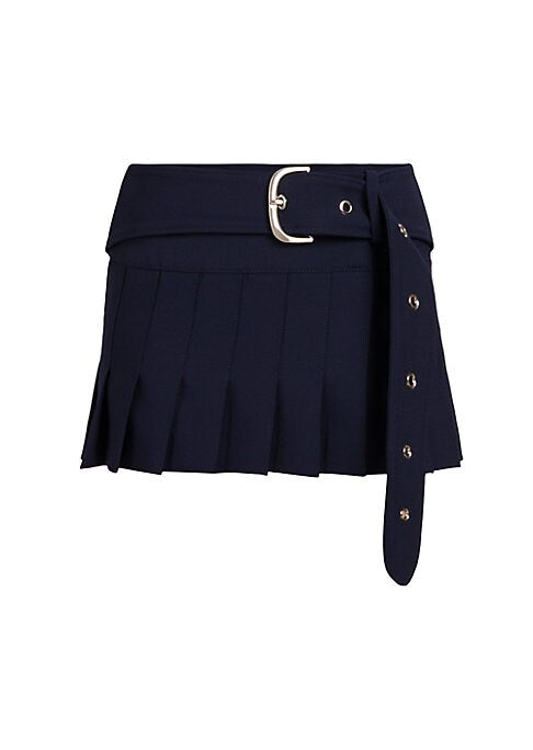 Pleated Luxe Miniskirt