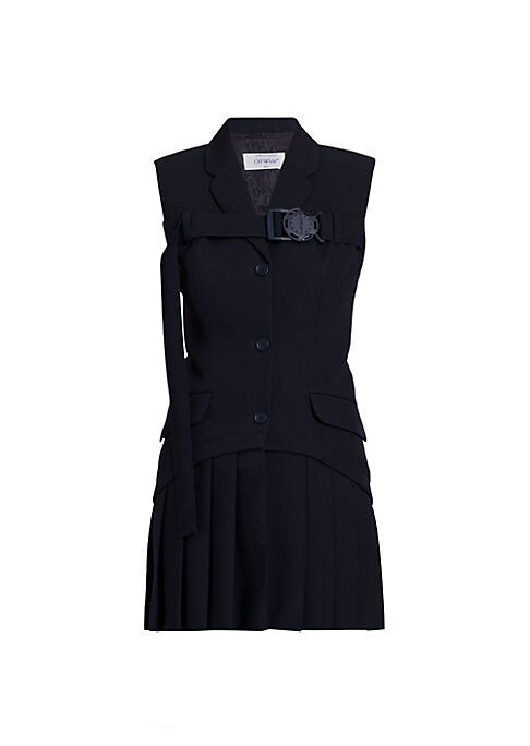 Chic Wool Pleat Mini