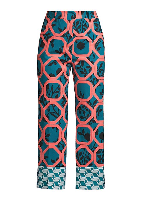 Geometric Crop Trousers