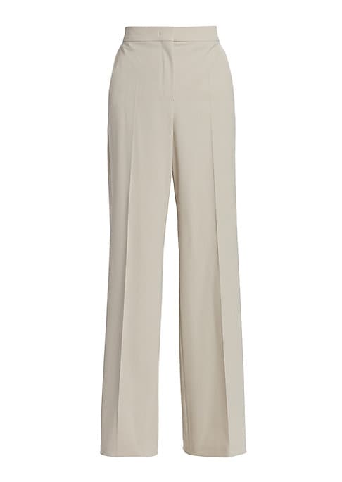 Chic Wide-Leg Wool Trousers
