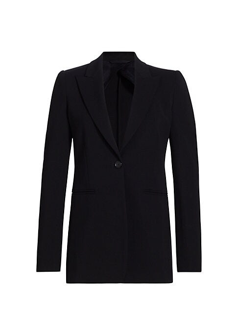 Elegant One-Button Blazer