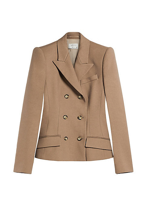 Fitted Cotton Blend Coat