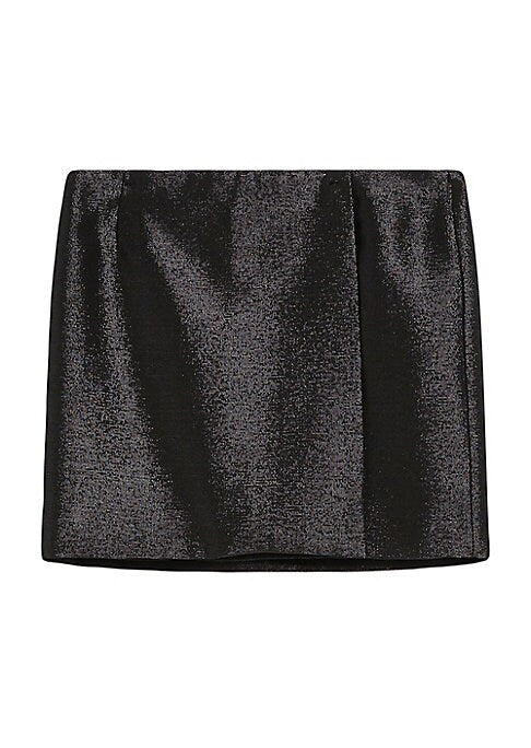 Gleaming Wool-Blend Skirt