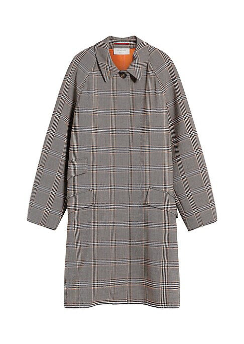 Chic Plaid Overcoat