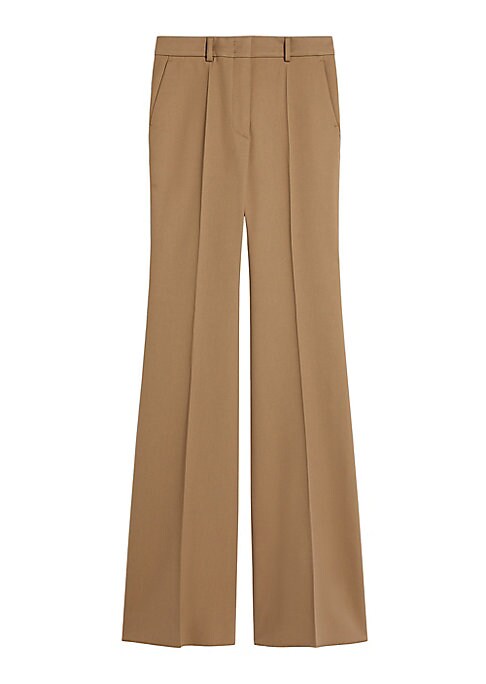 Flared Pleat Trousers