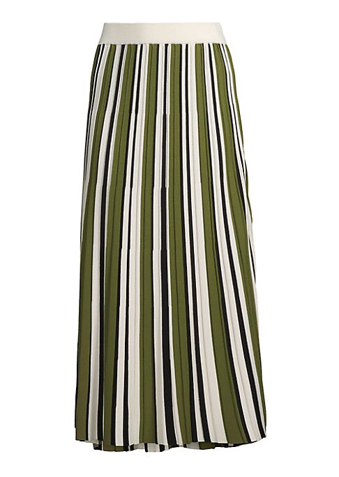 Bold Stripe Flare Skirt