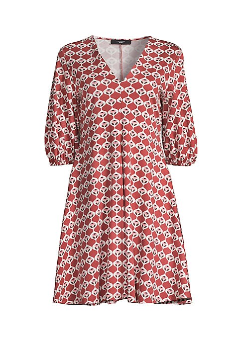 Geometric Flare Minidress