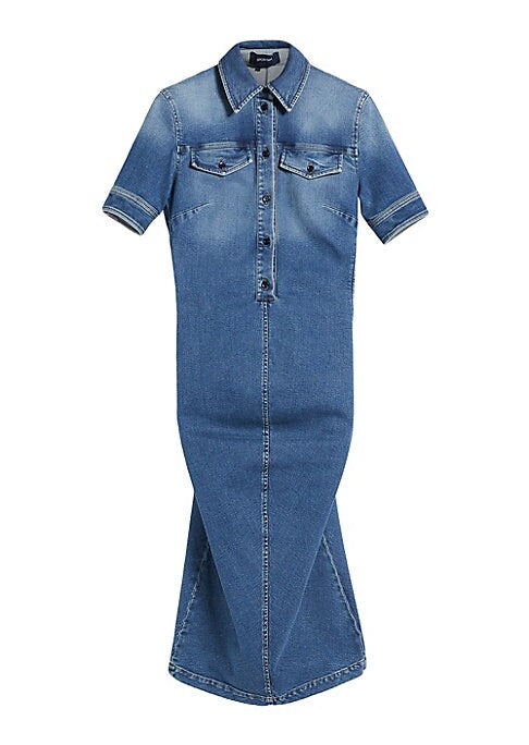 Chic Stretch Denim Dress