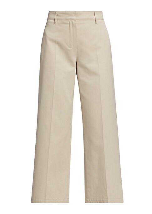 Chic Cropped Cotton Trousers