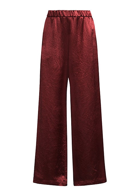 Luxe Wide-Leg Satin Trousers