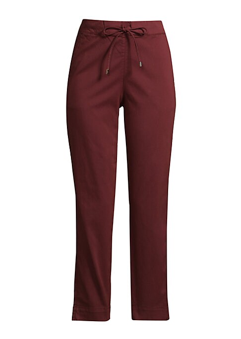 Cropped Drawstring Soft Pants