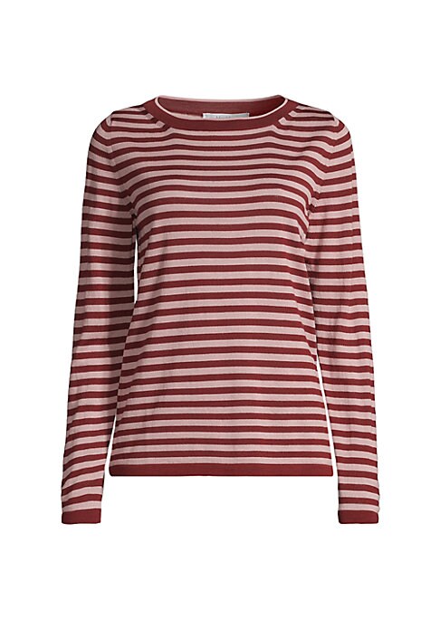 Luxurious Striped Knit Top