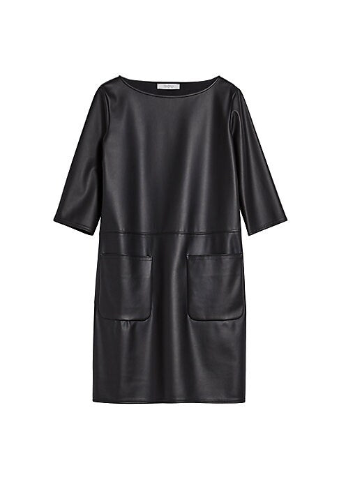 Sleek Faux Leather Dress