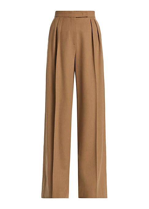 Elegant Camel Wool Trousers