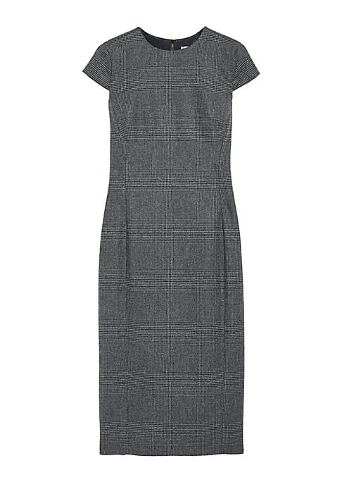 Elegant Wool Sheath Dress