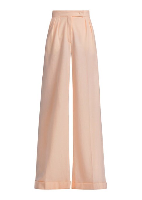 Chic Wide-Wool Trousers