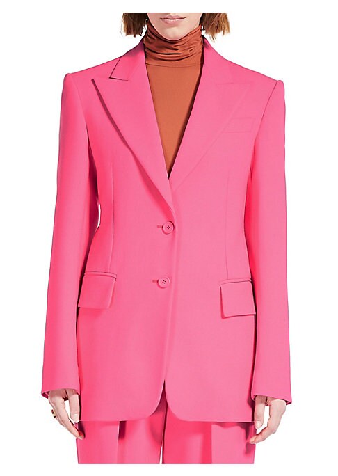 Chic Stretch Wool Blazer