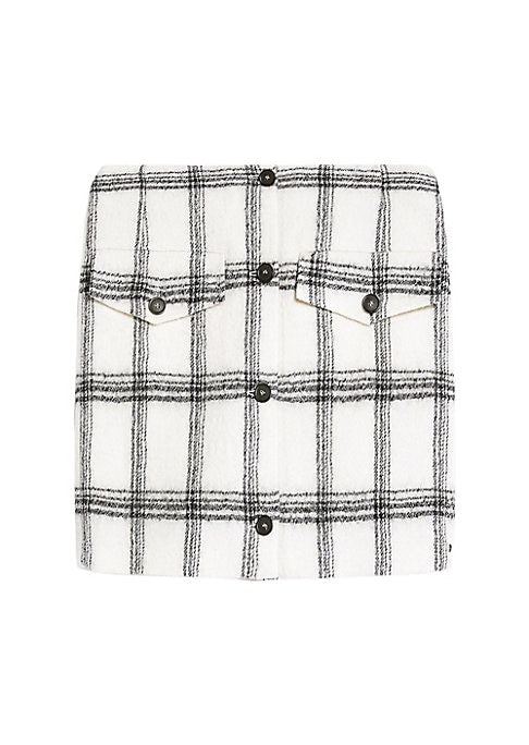 Plaid A-line Skirt