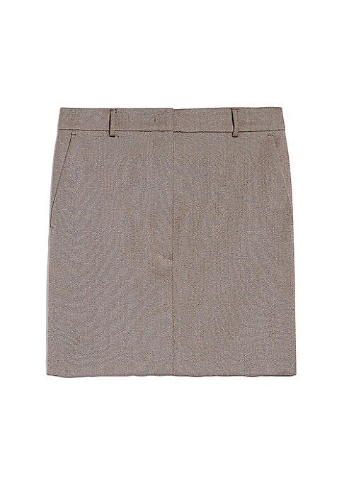 Chic Woolen Mini Skirt