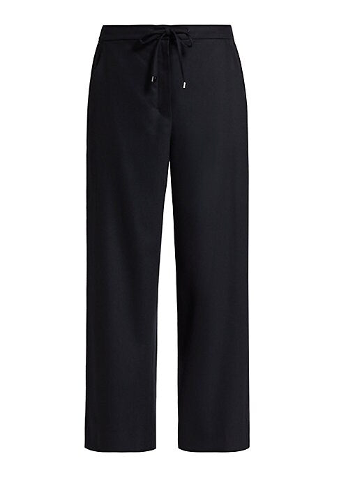 Stretchy Wool Relaxed Trousers