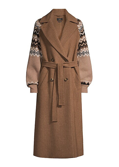 Cozy Fair Isle Trench