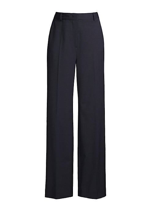 Chic Wool-Wide Trousers