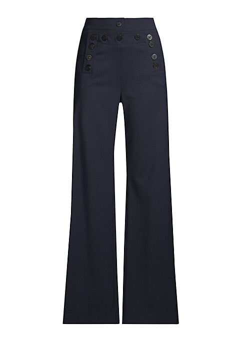 Laced Navy Sailor Trousers