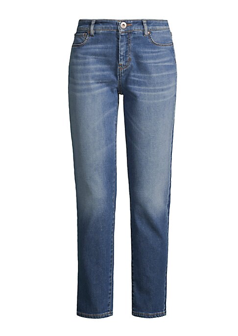 Cropped High-Rise Denim