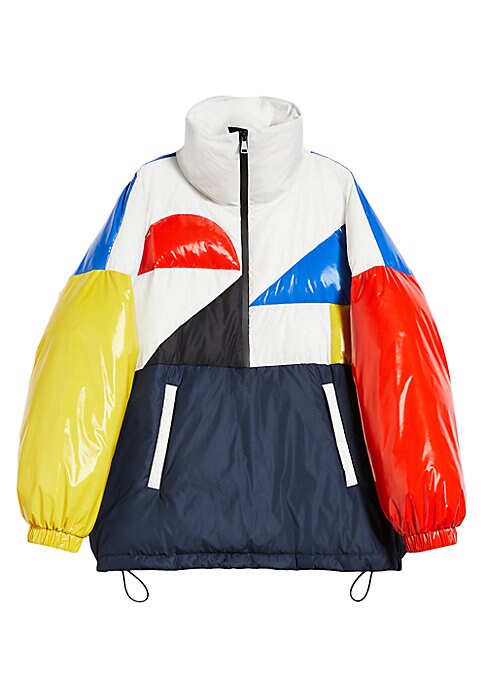 Vibrant Colorblock Parka