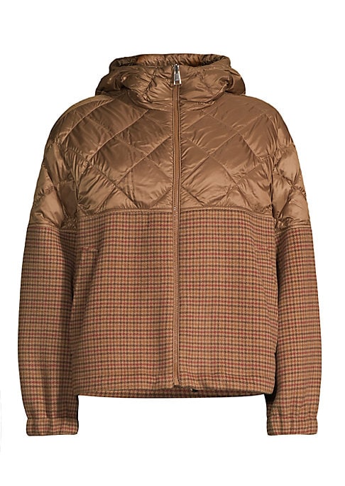 Houndstooth Cozy Down Jacket