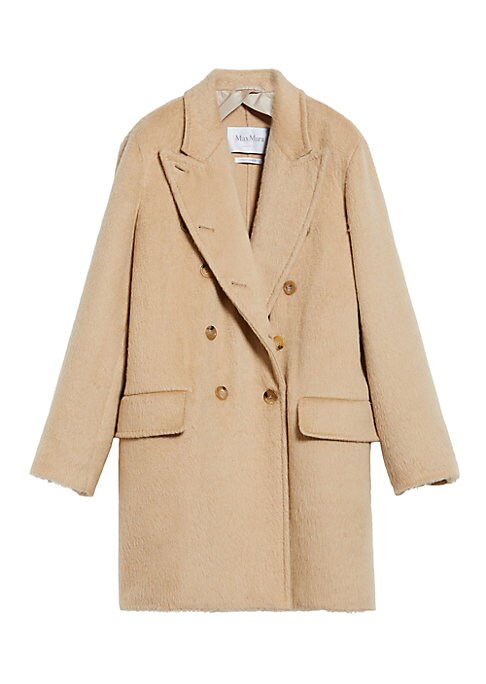 Elegant Camel Wool Overcoat