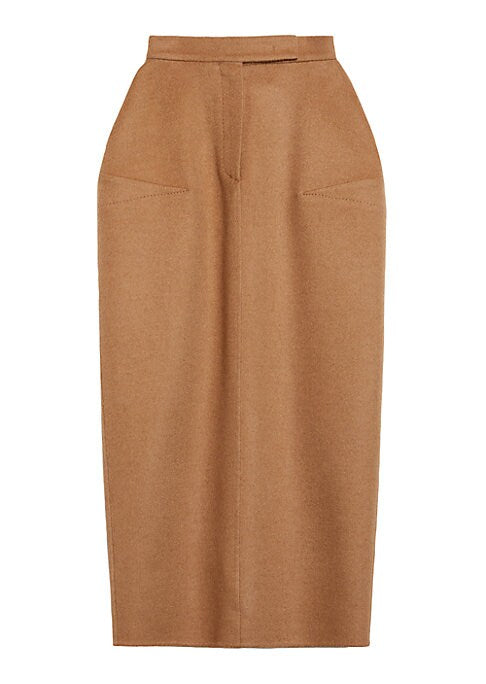 Camel Chic Midi Skirt