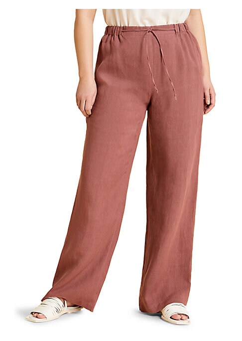 Linen Drawstring Luxe Trousers