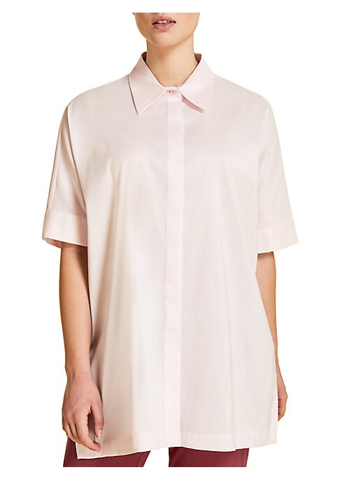 Chic Cotton Collared Shirt