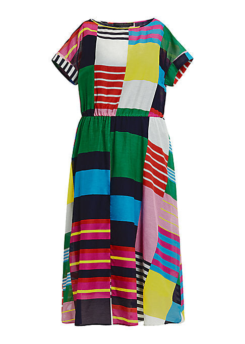 Chic Patchwork Dress
