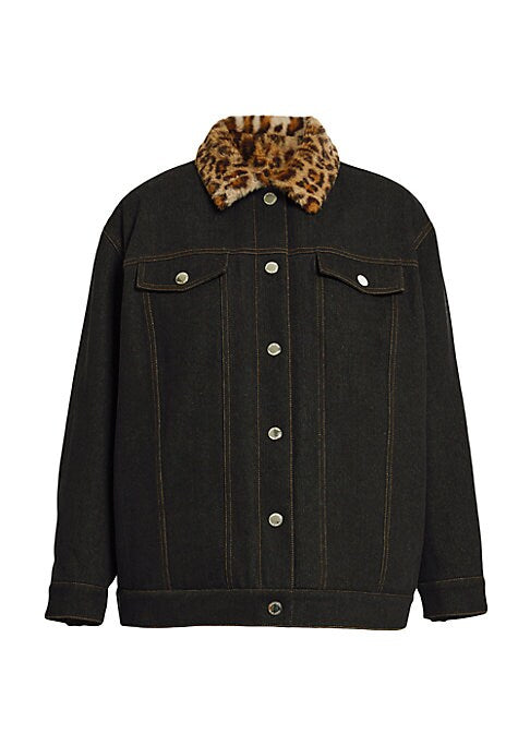 Leopard-Luxe Reversible Jacket