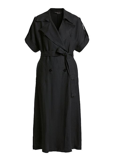 Luxe Linen Trench Coat