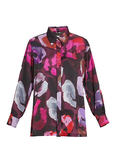 Satin Breeze Watercolor Top