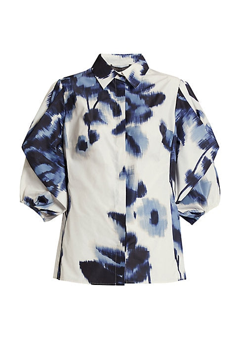 Floral Puff Sleeve Blouse