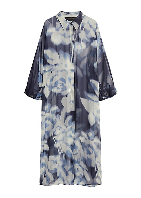 Floral Chiffon Duster Top