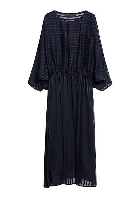 Chic Silk Stripe Dress