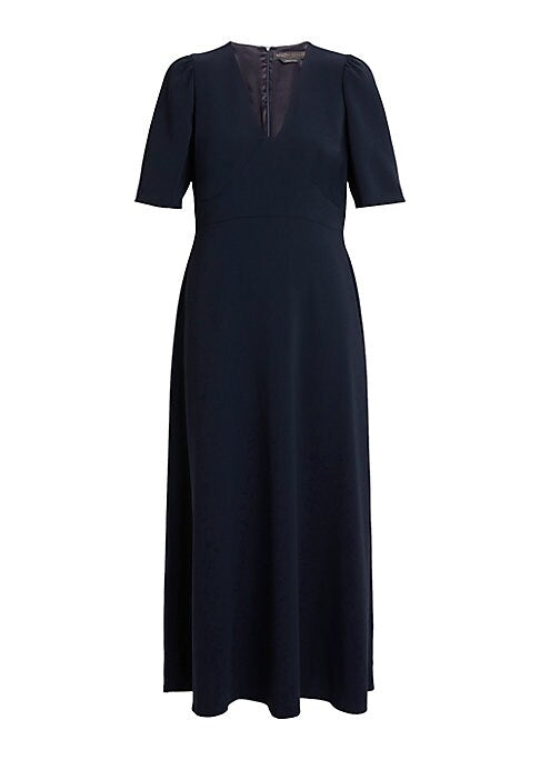 Fluid V-Neck Maxi Dress