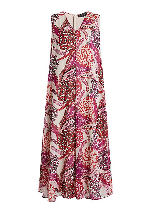 Vibrant Floral Silk Dress